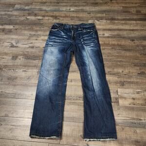 Akoo Brand jeans mens size 36 grunge distressed 2289